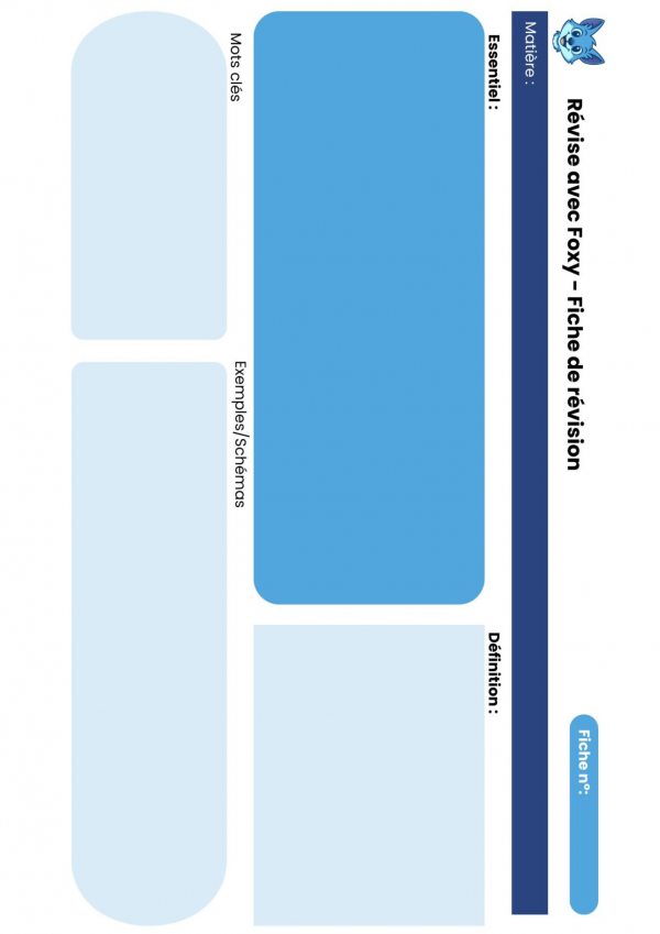 Modèle de fiche de révision
